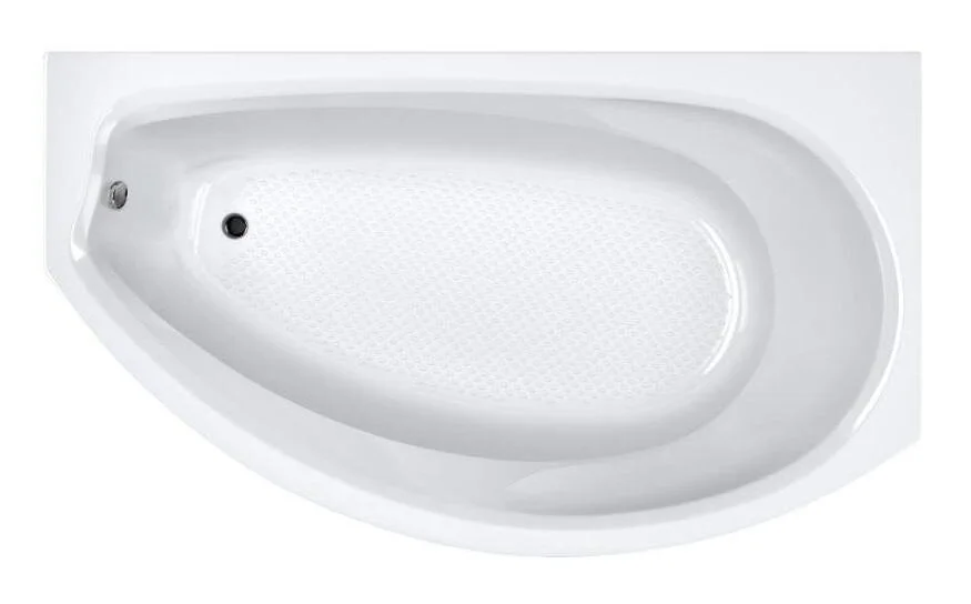 Ванна акриловая Poseidon Damelia 150 x 90 см, белая, левая/правая 01дам1590л (детальная фотография), без гидромассажа, недорогие