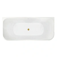 Ванна акриловая Royal Bath Riva RB610400GD, 180 x 80 см, цвет белый