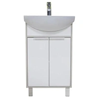 Тумба под раковину напольная Акватон Рико 50 см беля/ясень фабрик