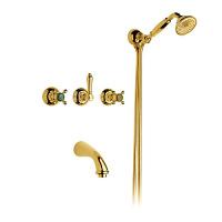 Смеситель для ванны, золото, Nicolazzi Le Pietre