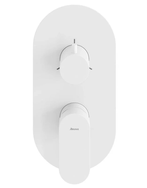 Смеситель для душа Ravak Eleganta белый матовый X070260 (детальная фотография), современные, hi-tech