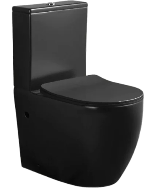 Унитаз компакт Ceruttispa Orlter черный CT9866 (детальная фотография)