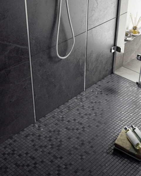 Душевой лоток Timo Drain Systems 70 см сатин DS230207/01 (детальная фотография), для монтажа в пол