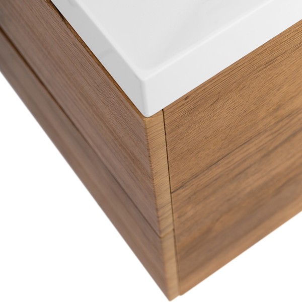 Тумба под раковину подвесная BelBagno Marino 100 см rovere nature MARINO-1000-2C-SO-RN-P (детальная фотография), светло-коричневая