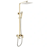 Душевая стойка Abber Daheim золото матовое