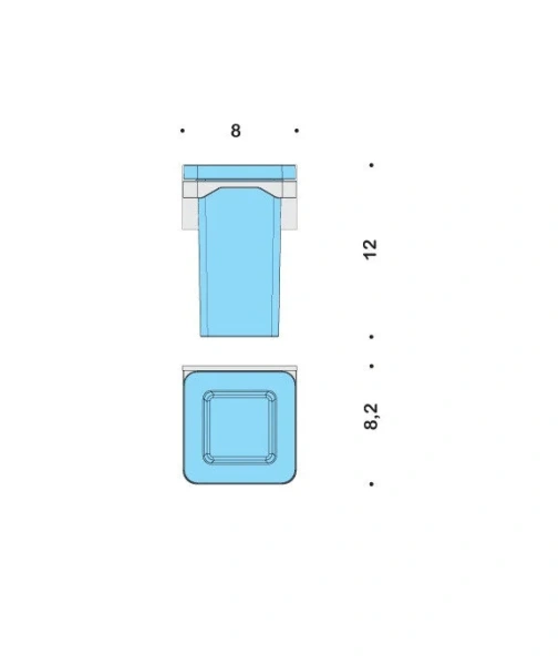Стакан для ванной Colombo Forever настенный B2902 (детальная фотография), современные, hi-tech