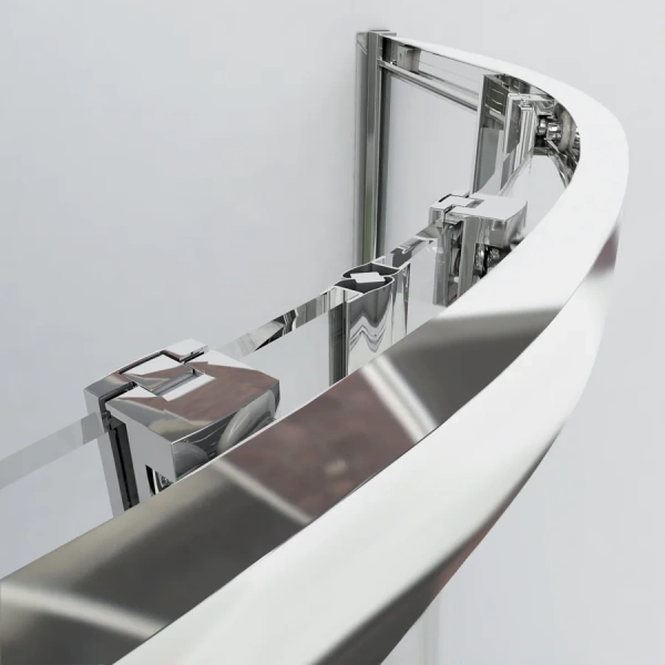 Душевой уголок Vincea Garda 90х90 см профиль черный, стекло прозрачное VSQ-1G900CLB (детальная фотография), недорогие, стеклянные, угловые, без поддона