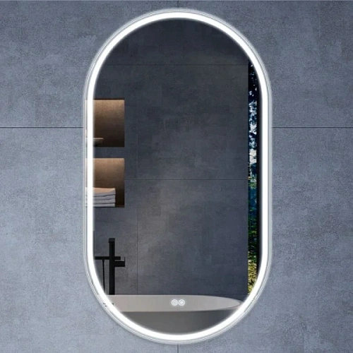 Зеркало с подсветкой Vincea 50 см без окантовки, с функцией антизапотевания - фото 3