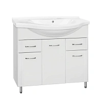 Тумба под раковину напольная Style Line Эко Стандарт 96 см белая