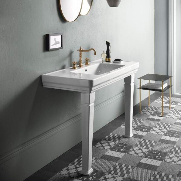 Раковина GSI Classic 8723 (детальная фотография), белые