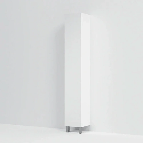 Шкаф-пенал напольный Am.Pm Gem 30 см левый белый глянец - фото 6