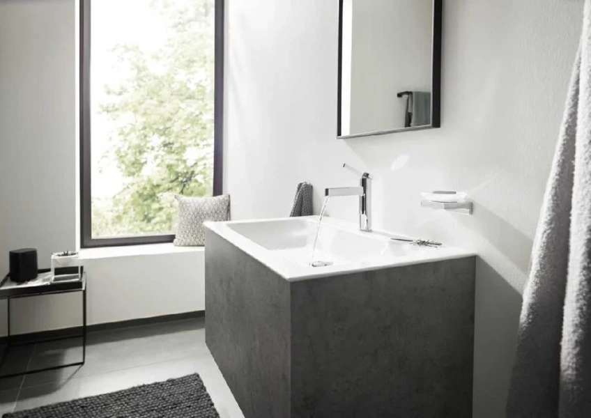 Смеситель для раковины Hansgrohe Finoris хром 76023000 (детальная фотография), на раковину
