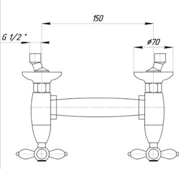 Смеситель для душа Migliore Prestige ML.PRS-746 (детальная фотография), для душа