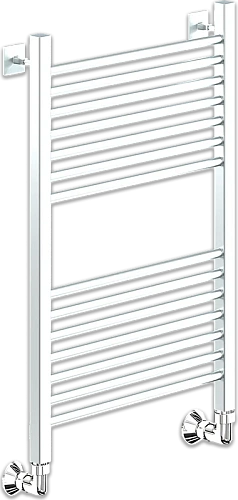 Полотенцесушитель водяной Ника Modern 80x40 см белый матовый - фото 1