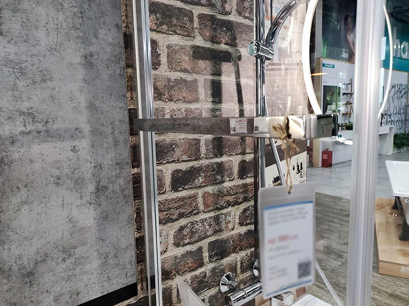 Шторка для ванны Jacob Delafon Adequation 100х140 см хром E4931-GA (детальная фотография), стеклянные