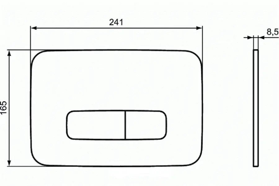 Клавиша смыва Ideal Standard ProSys Oleas белая R0123AC (детальная фотография), в наличии