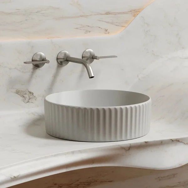 Раковина Ceramica Nova Element 36 см серая CN6057MSG (детальная фотография), накладные (на столешницу)