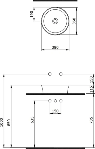 Раковина BERGES Ego 38 см матовый белый 181221 (детальная фотография), белые
