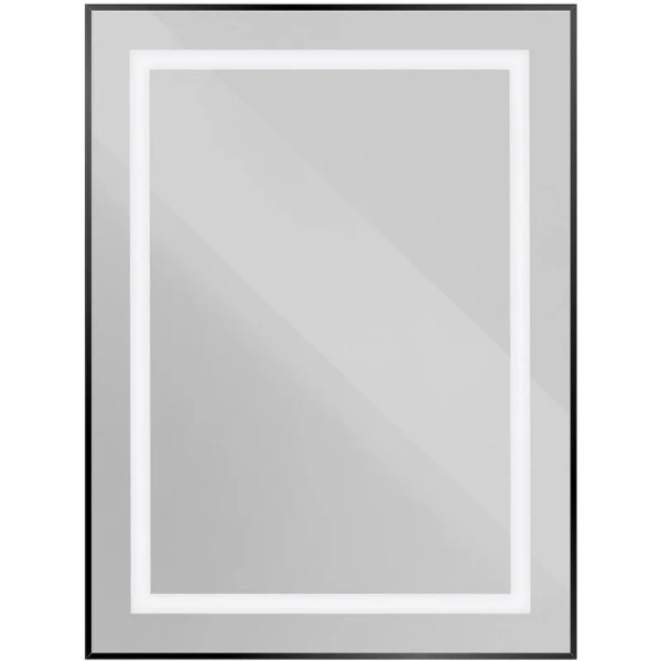 Зеркало с подсветкой BelBagno Kraft 60 см черное SPC-KRAFT-600-800-SENS-NERO (детальная фотография)