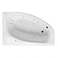 Ванна гидромассажная Excellent Kameleon Ultra 170 x 110 см, правая, белый/бронза, WAEX.KMP17.ULTRA.BR