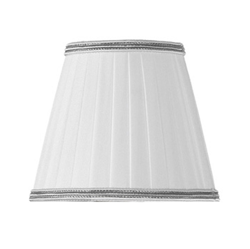 Абажур Tiffany World Murano цвет белый с хромовым кантом TW14-01.54-bi/cr (детальная фотография)