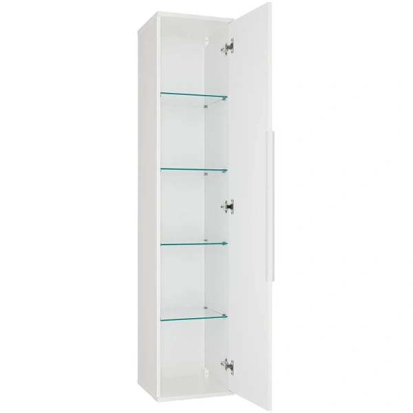 Шкаф-пенал подвесной Brevita Savoy 35 см белый SAV-05035-010 (детальная фотография), окрашенные, декорированные