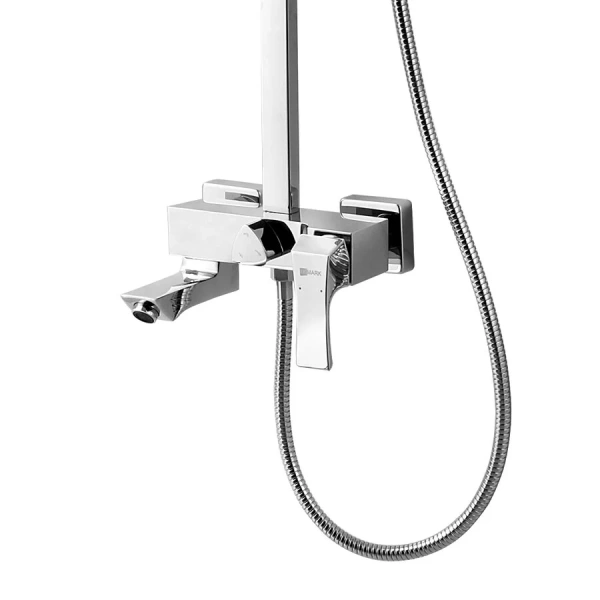 Душевая стойка Lemark Unit хром LM4562C (детальная фотография), с изливом