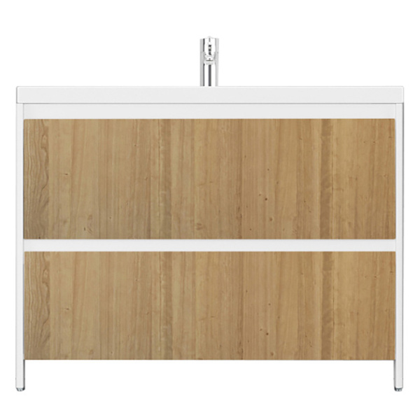 Тумба с раковиной напольная Velvex Klaufs tnKLA.100.2Y-61 100 см с ящиками (детальная фотография), современная, hi-tech