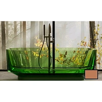 Ванна DEA Design Shadow DD8675 1700 R9, 170 х 72 см, полиэфирная смола, цвет brown copper (коричневая медь)