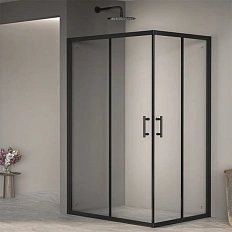Душевой уголок RGW Passage PA-146B 100х80 см профиль черный
