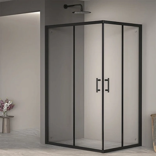 Душевой уголок RGW Passage PA-146B 100х80 см профиль черный - фото 2