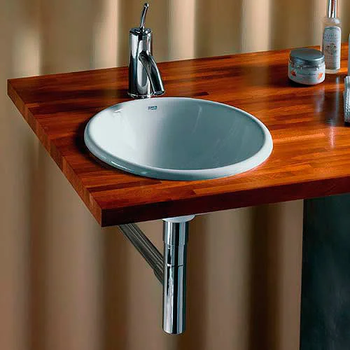 Раковина Roca Foro 40 см без отверстий под смеситель 327872000 (детальная фотография), встраиваемые (в столешницу), пристенные