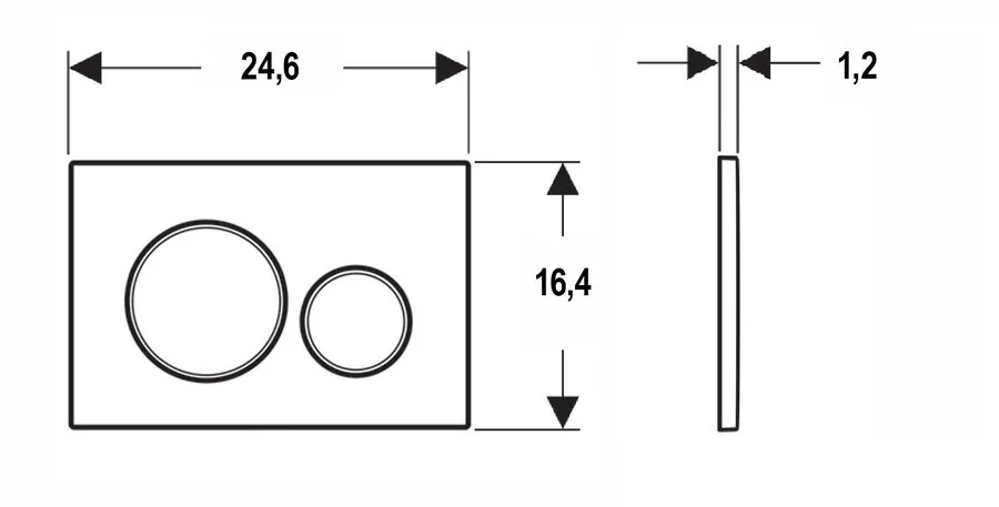 Клавиша смыва Geberit Sigma 20 белая 115.882.11.1 (детальная фотография)