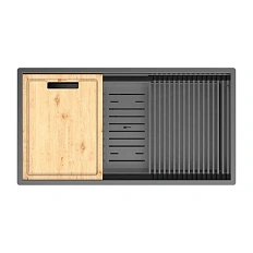 Мойка для кухни Lemark Tabaga 82 см графит