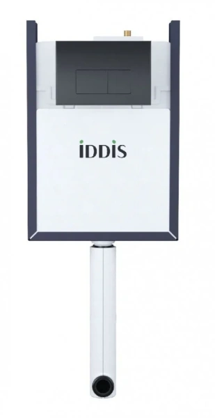 Бачок скрытого монтажа IDDIS Optima Home кнопка смыва черная OPH0MBCi32K (детальная фотография), слив эконом-стандарт под две клавиши