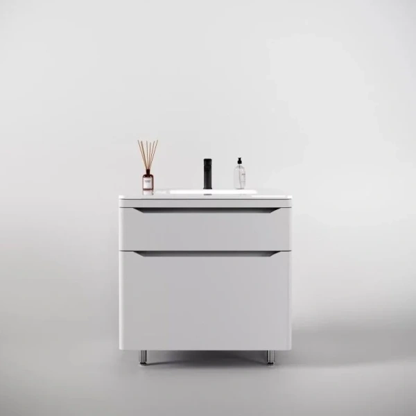 Тумба под раковину напольная Style Line Марелла Люкс Plus 70 см белый матовый антискрейтч СС-00002398 (детальная фотография)