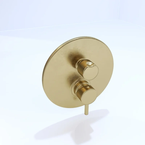 Смеситель для душа Paffoni Light медовое золото брашированное LIG018HGSP (детальная фотография), для душа