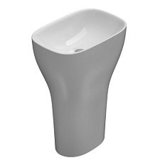 Раковина напольная без отверстий под смеситель, слив в стену, Globo Genesis