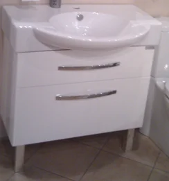 Тумба под раковину Jacob Delafon Presqu'ile 77х33х59.3 см белая EB927-J5 (детальная фотография), в наличии