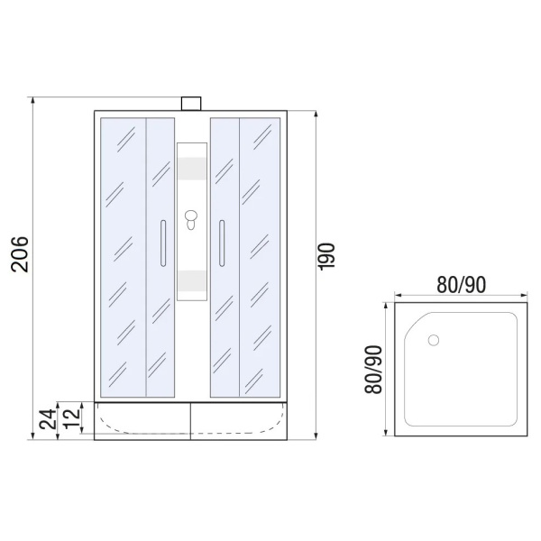 Схема (детальная фотография), со средним поддоном