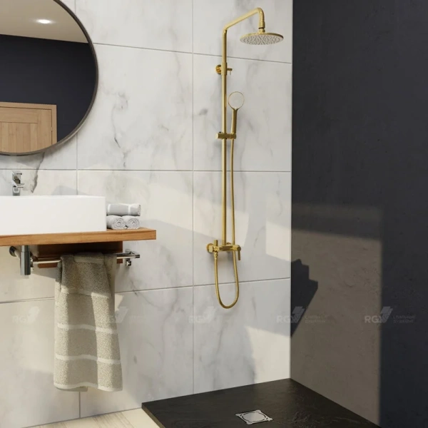 Душевая стойка RGW Shower Panels SP-31G золото 51140131-06 (детальная фотография)