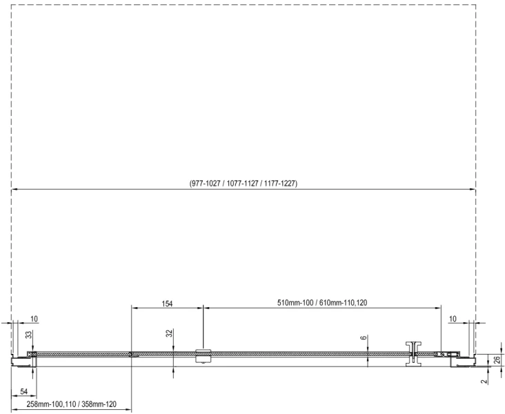 Схема (детальная фотография), в нишу, стеклянные