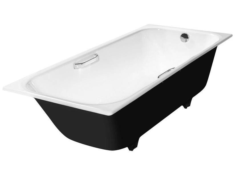 Ванна чугунная Wotte Start 1500x700 с ножками (детальная фотография), 150x70 см
