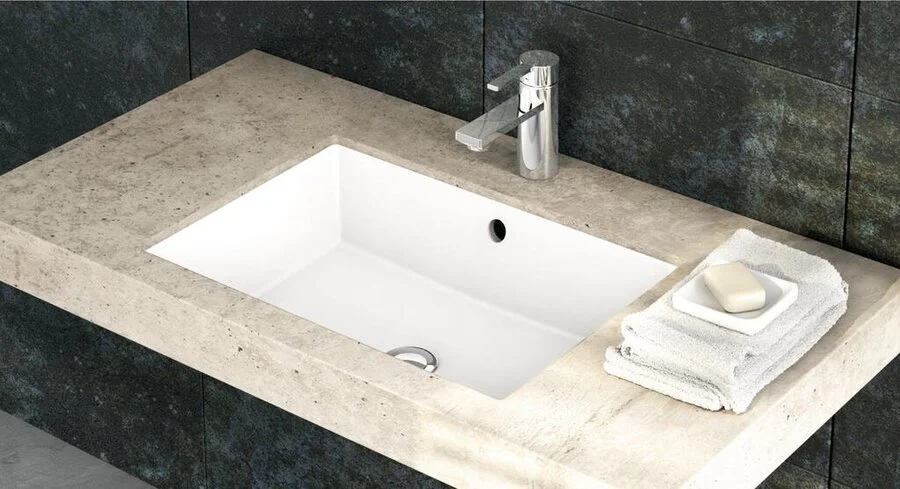 Раковина Ideal Standard Strada 60 см без отверстия под смеситель, с переливом K077901 (детальная фотография), прямоугольной формы