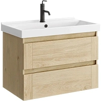 Тумба под раковину подвесная Aqwella Astrid 80 см дуб давос