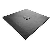 Душевой поддон WasserKRAFT Elbe 100x100 см черный