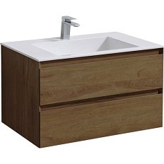Тумба под раковину подвесная Vincea Luka 79,2 см T.Oak