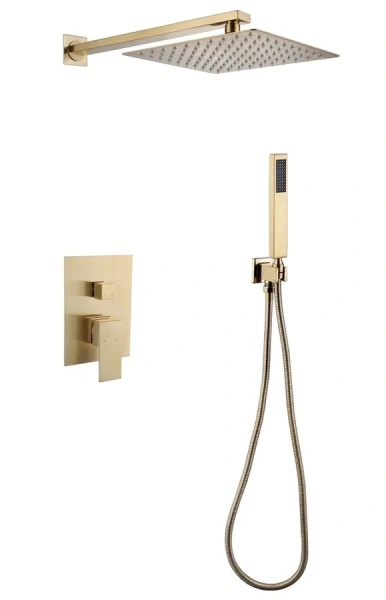 Душевой комплект Abber Daheim золото AF8219G (детальная фотография)