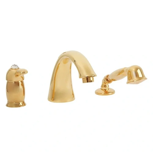 Смеситель для ванны Migliore Lem Swarovski золото - фото 3