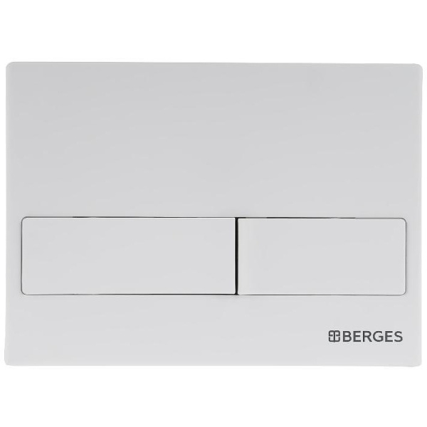 Клавиша смыва BERGES Novum L4 белая Soft Touch 040014 (детальная фотография)